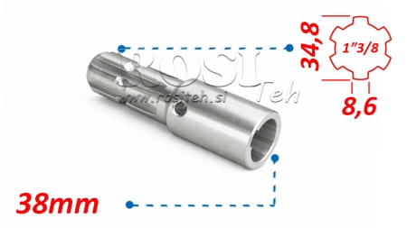 KARDANADAPTER 1-3/8 - HAL fi 38 mm (160 mm)