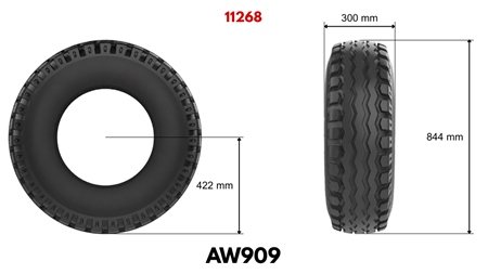 11,5/80-15,3 DEKK AW909 (14 PR)