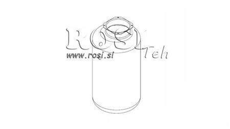 METALLIRESERVAATTORI RULLA PP 20 LITRAA VAAKA-PYSTY