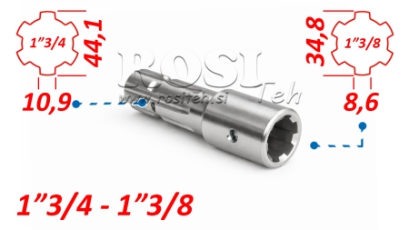 P.T.O. ADAPTER 1''3/4 til 1''3/8