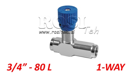 FLOW REGULATOR VRFU - DÆMPENDE RETURVENTIL 3/4 UNIDIREKTIONAL - 80LIT