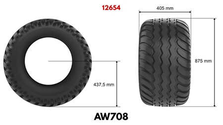 400/60-15,5 DEKK AW708 (14 PR)