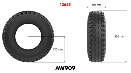 15.0/55-17 ANHÄNGERREIFE AW909 14pl