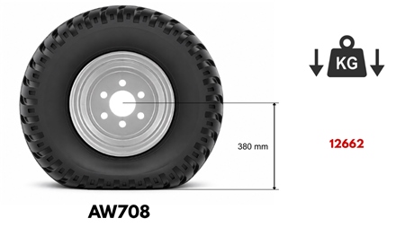 400/60-15,5 DEKK AW708 (16 PR) MED FELG 13,00 x 15,5