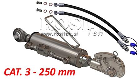 HYDRAULISK TOPPSTÅNG MED GÄNGAD - AUTOMATISK - CAT. 3 - 80/40-250 (+95 HP) (32,2 mm)