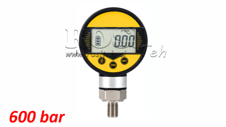 DIGITALT MANOMETER DN63 VERTIKAL 0 - 600 BAR - 1/4
