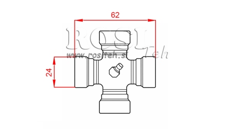 KORS F-24,00X62,00 FOR ECO KARDANAXEL 790mm 35-60HP STANDARD