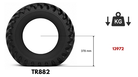 400/60-15,5 ANHÄNGERREIFEN TR882 (16 PR) MIT FELGE 13,00 x 15,5