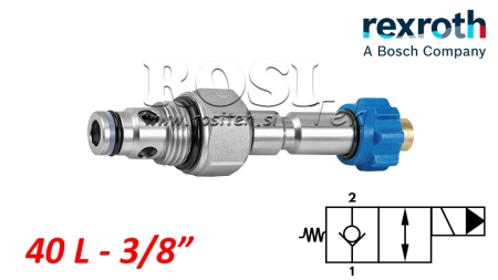 HYD. LUKKET ELEKTROMAGNETISK KONTROLLER FOR 2-VEGS VENTIL REXROTH 3/8 40-LIT