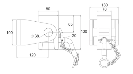 NOSAČ KIPER KESONA 80x100 - VILJUŠKASTI TIP - ECO
