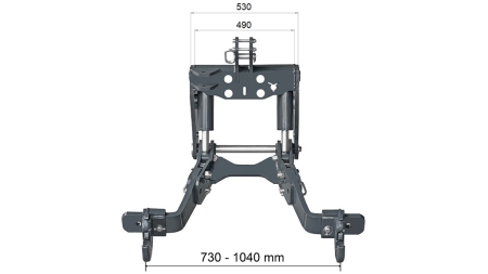 FRONT HYDRAULIKK UNIVERSAL KIT FLEX 2KAT FOR TRAKTOR 1500KG