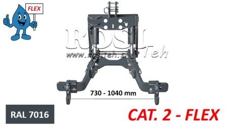 FRONT HYDRAULIKK UNIVERSAL KIT FLEX 2KAT FOR TRAKTOR 1500KG