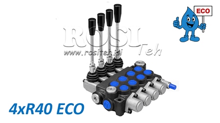 HYDRAULISK MANUELL VENTIL – 6-SEKSJONS RETNINGSVENTIL 6xR40 ECO