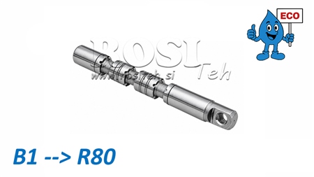 B1 ENKELTVIRKENDE SLEIDE FOR MANUELL VENTIL R80 ECO