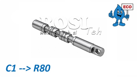 C1 ENKELTVIRKENDE SLEIDE FOR MANUELL VENTIL R80 ECO