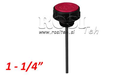 Fyllingsplugg 1 1/4 med nivåstang og ventilasjon