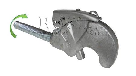 gancio filettato automatico categoria 2 per dispositivo di traino M36x3