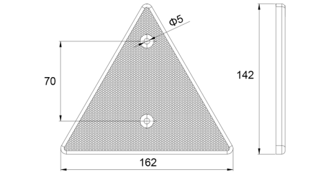TROJÚHELNÍKOVÝ REFLEKTOR (4KS)
