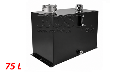 METALLTANK 75 LITER KUBE 400X355X600MM KOMPLETT MED UTSTYR
