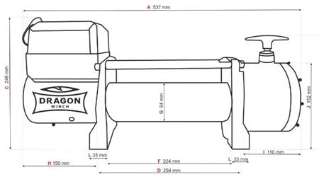 GARRAFA ELÉCTRICA DE 24 V DWT 14000 HD - 6350 kg