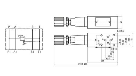 SICHERHEITSVENTIL CETOP 3 (P) 15-315 BAR