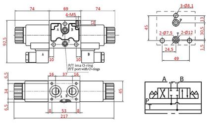 HYDRAULISCHES ELEKTROMAGNETISCHES VENTIL YEAT-MONTAGE 12V N1