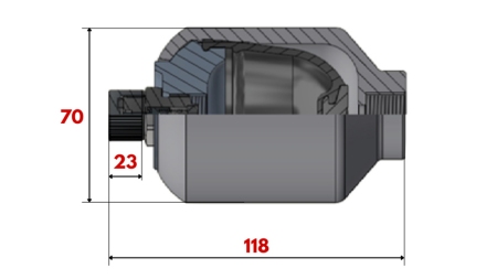 ХИДРАВЛИЧЕН АКУМУЛАТОР 0,15 LIT - M18x1,5