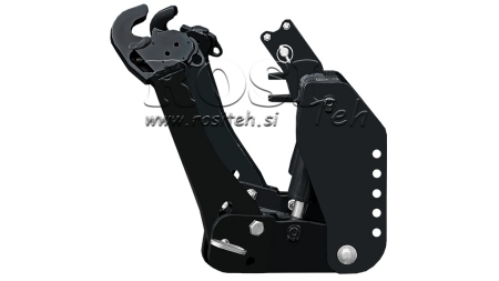 FRONT HYDRAULIKK UNIVERSAL KIT 2KAT FOR TRAKTOR 1500KG SVART (RAL 9005)