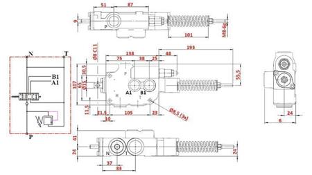 VANĂ HIDRAULICĂ 1xP80 A7 ZS1/G VRŠIČKAR
