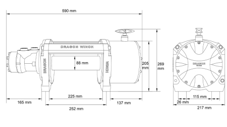 MORDAZA HIDRÁULICA DWHI 12000 HD – 5443 kg
