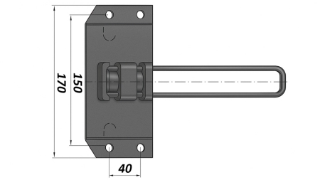 HOLDER FOR METALLKILE 1,600 KG