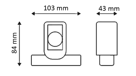 LED BOČNO SVJETLO ZA PRIKOLICE (KVADRAT) – BIJELA – NARANČASTA – CRVENA