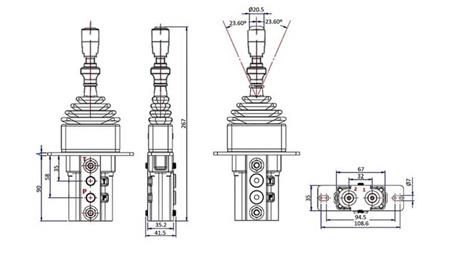 HYDRAULISK JOYSTICK MED LÅS