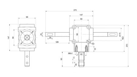 WINKELREDUZIERER DOPPELAKSEL 1: 1.14 (27HP-20kW)