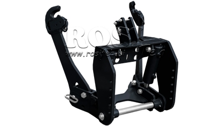 FRONT HYDRAULIKK UNIVERSAL KIT 2KAT FOR TRAKTOR 1500KG SVART (RAL 9005)