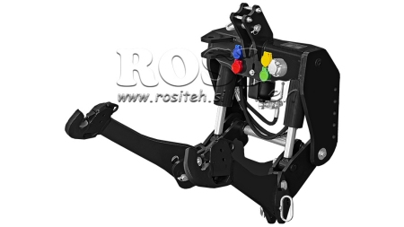 FRONT HYDRAULIKK UNIVERSAL KIT 2KAT FOR TRAKTOR 1500KG SVART (RAL 9005)