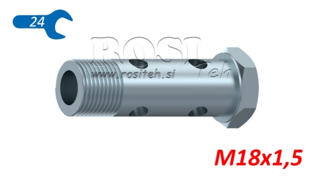 HYDRAULIK DOPPEL HOHLESCHRAUBE M18x1,5