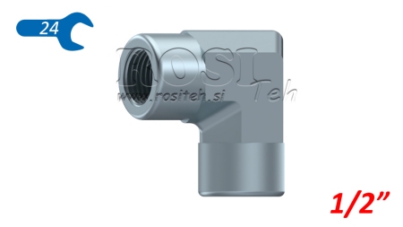 ХИДРАВЛИЧЕН ЛАКЪТ 90° КЪС ЖЕНА-ЖЕНА 1/2