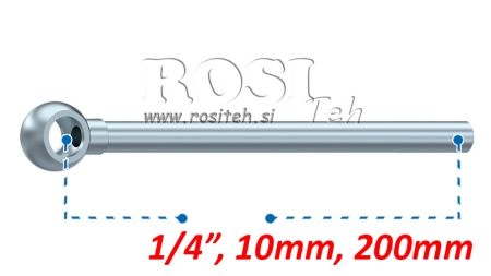 METALNA CIJEV BANJO 10MM 1/4 200MM