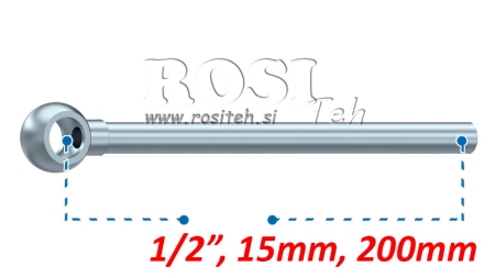 METALL SLANGE BANJO 1/2 200mm