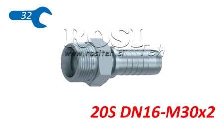 HYDRAULICKÁ PRÍPOJKA CES 20 S SAMEC DN16–M30×2