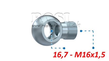 HYDRAULIK AUGENANSCHLUSS M16x1,5-16,7