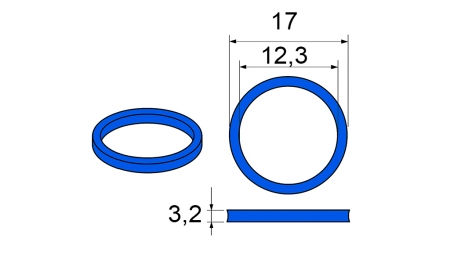 GUARNIZIONE PER GIUNTO MULTI-FASTER 3/8 PARTE MOBILE