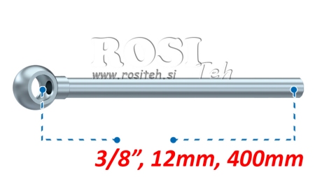 METALLROHR MIT RING 3/8 400mm