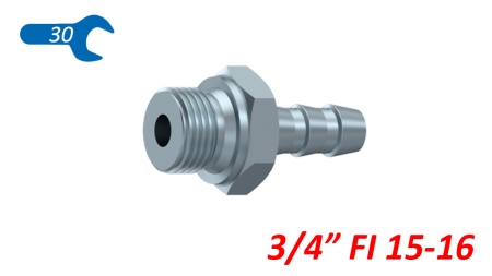 HYDRAULINEN UROSYHTE 3/4 KUMILETKULLE Φ 15-16