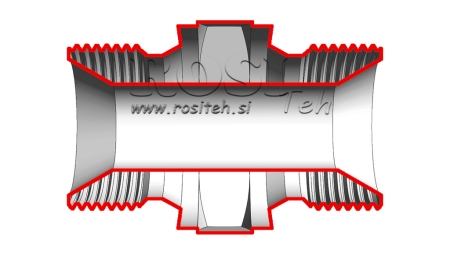 VÁLVULA HIDRÁULICA DUAL BSP 1/4