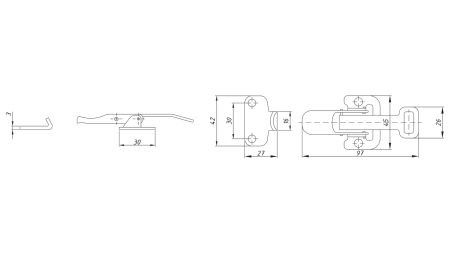 LUKKING AV TILHENGERS SIDEPANEL, NAPA L-TYPE