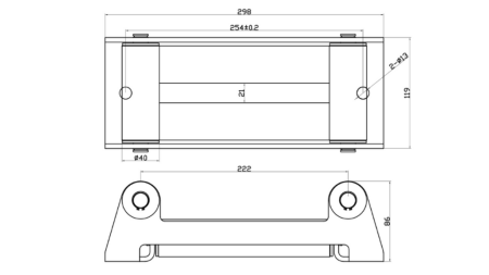 12 V ELEKTRISK VINSJ RS-12000 - 5440 kg - SYNTETISK TAU - ECO