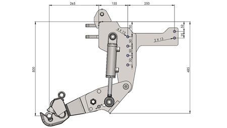 UNIVERSALE FRONTHYDRAULIK CAT. 1 - PROFI AUTOMATIC FÜR TRAKTOR 800 KG (RAL NACH IHRER WAHL)