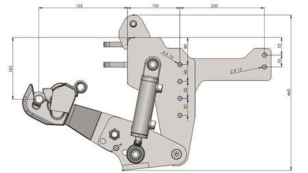 UNIVERSALE FRONTHYDRAULIK CAT. 1 - PROFI AUTOMATIC FÜR TRAKTOR 800 KG